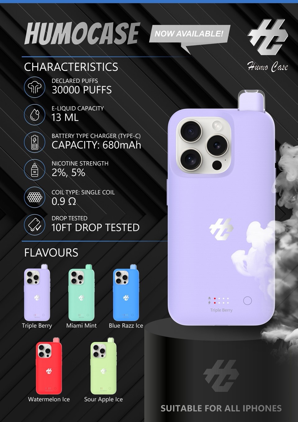 Humo Case for iPhone 15 điện thoại